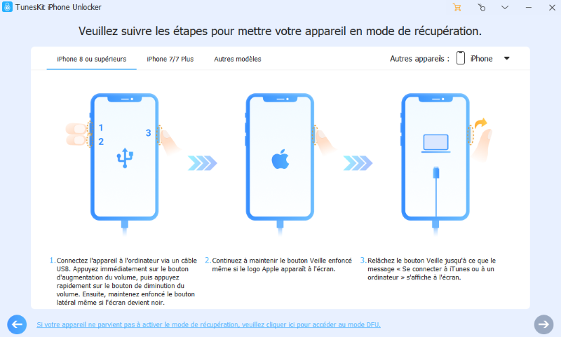 mettre votre ipad en mode de récupération