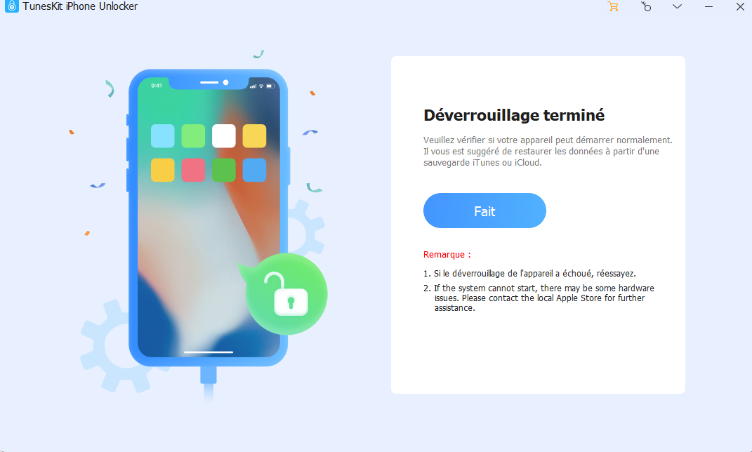 débloquer un iphone indisponible