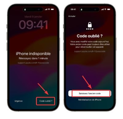 déverrouiller votre iPhone avec un ancien mot de passe sans ordinateur